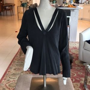 GoSilk black blouse